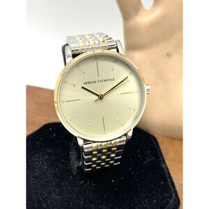 Armani Exchange Womens Watch AX5595 Quartz Two Tone Stainless Steel 36mm